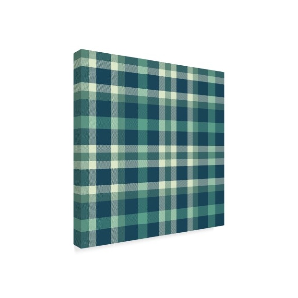 Sher Sester 'Plaid 6' Canvas Art,14x14